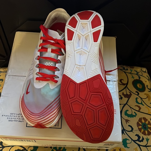 Nike Zoom Fly SP Red and White Tokyo. size 11.5 gently used. - Picture 3 of 4